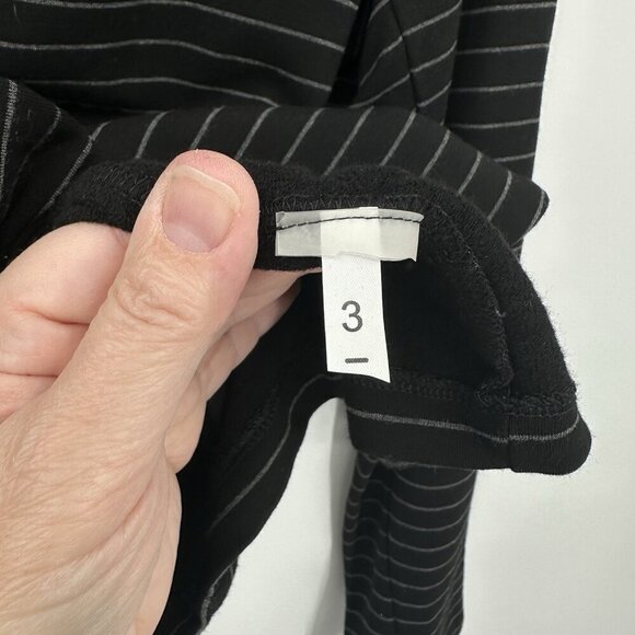 MAJESTIC FILATURES jacket blazer soft touch french terry striped black large 3 - Picture 8 of 8